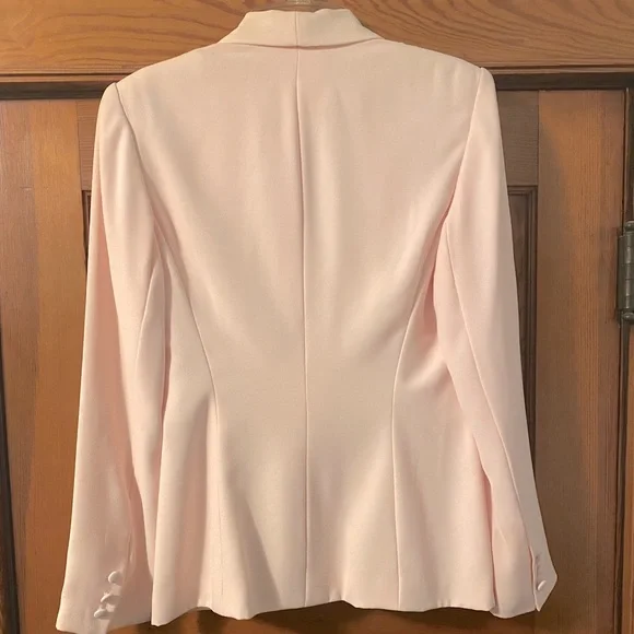 Women's Light Pink Beads Sequence Suit Jacket - Picture 3 of 5